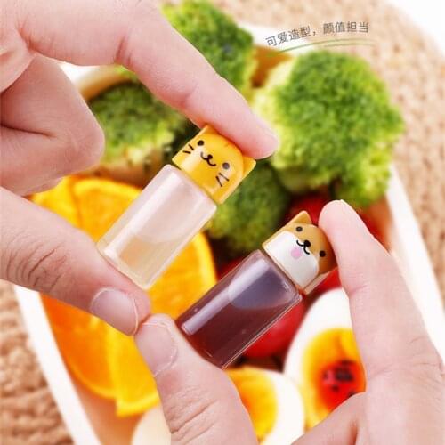 3Pcs/Set 3ML Plastic Mini Seasoning Sauce Bottle Kids Cooking Seasoning Small Containers Bento Lunch Box Kitchen Jar Accessories