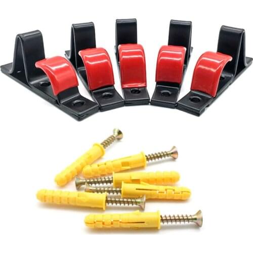 6pcs 35KG "J" Whee Hub Wheel Display Stand Rack Wall Mounted Hanging Hook With 12 Sets Expansion screws