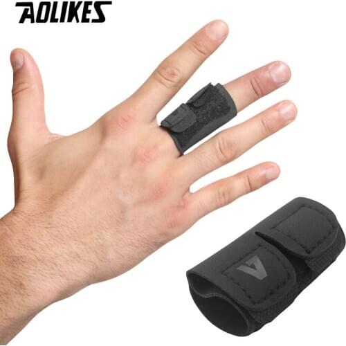 AOLIKES 1PCS Sports Volleyball Basketball Finger Support Protector Finger Guard Bandage Pain Relief Sport Protective Gear