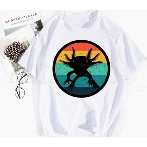 Axolotl Men Women T-shirt Tops Crew Neck Fitted Soft Anime Manga Tshirt Tee Shirt Clothes T-shirt