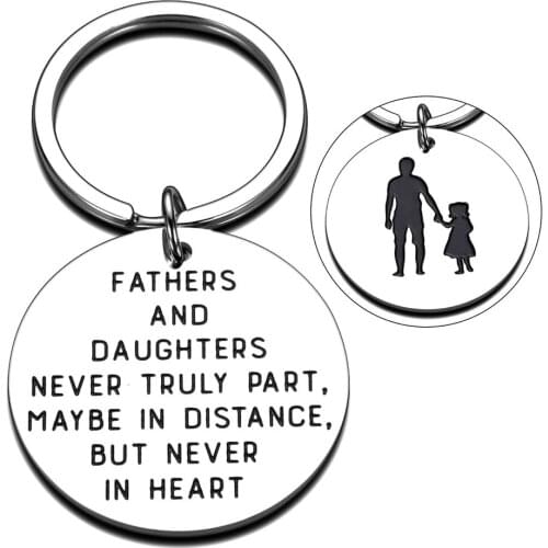 Keychain for Dad Fathers Day Back to School Graduation Gift For Stepdad Stepdaughter Men Father Present Fathers Day Gifts