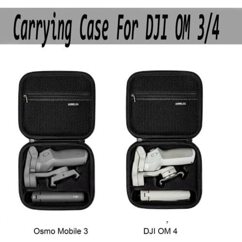 Carrying Case for DJI OM 4 / DJI Osmo Mobile 3 Compatible with Tripod Extension Rod Accessories,OM4 Hard Eva Storage Bag Box