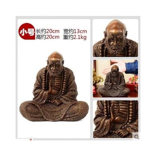 Pure copper Dharma Buddha like Shen Da Duo Mo Patriarch bronze home decoration crafts