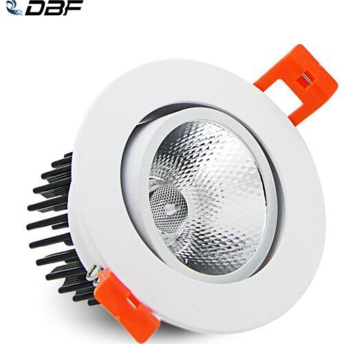 [DBF]Super Gorgeous Dimmable LED COB Recessed Ceiling Downlight 7W/9W/12W/15W/18W Ceiling Spot Light with AC85-265V LED Driver