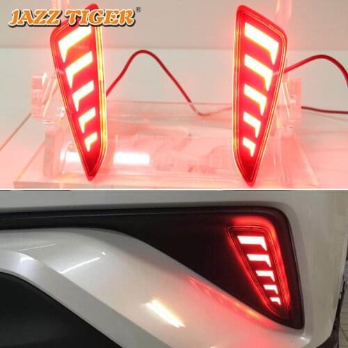Rear Bumper Lights for Toyota C-HR CHR 2016 2017 2018 Led Stop Signal for Cars Fog Lights Lada Vesta Reflectors Brake Lamp Auto