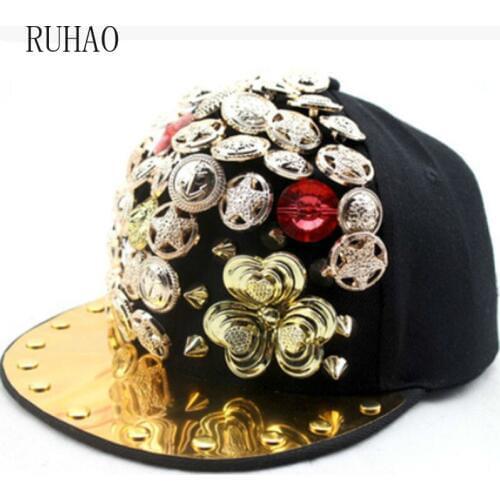 Punk Hip Hop Caps Devil Monster Dental Acrylic Bone Snapback Hats Rivet Baseball Cap Ockstar For Men And Women Bone Aba Reta