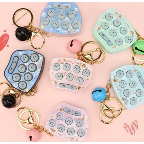 Mini Hamster Memory Game Toy Keychain Led Electronic Hamster Button Game Machine Fidget Toys