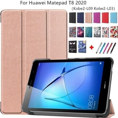 Multi-Folding Stand Coque For Huawei MatePad T8 Case T 8 8.0 Kobe2-L03 Kob2-L09 Thin Cover For Huawei MatePad T8 T 8 Cover Case
