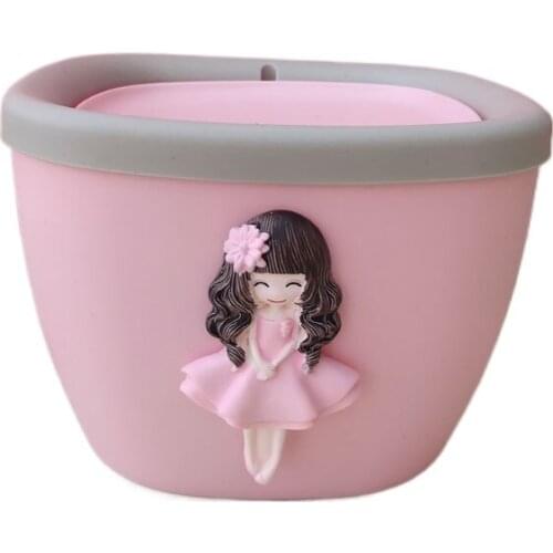 TT Desktop Trash Bin Home Living Room Small Table Cute Trash Can Creative Children Mini Coffee Table Tube