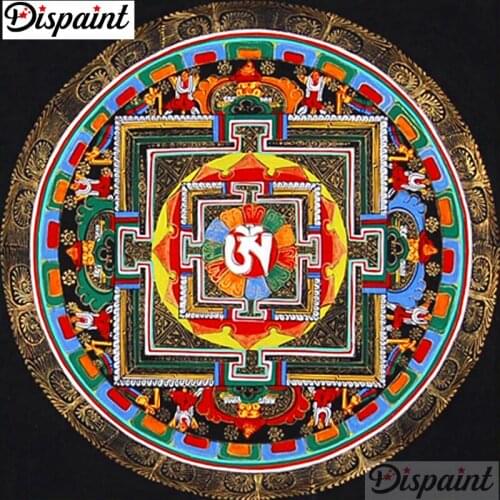 Dispaint Full Square/Round Drill 5D DIY Diamond Painting "Circular pattern" Embroidery Cross Stitch 3D Home Decor A11864