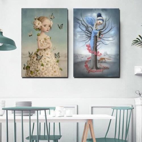 Canvas Print Nicoletta Ceccoli Painting Wall Art Doll Posters Modular Fairy Tale World Home Decor Cartoon Picture Living Room Fr