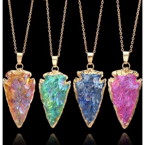 New natural stone Drop Pendant Necklace