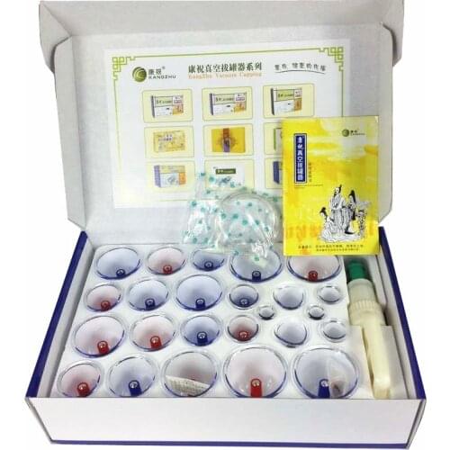 Equipment of Traditional Chinese Medicine Kangzhu Magnetic Needles Vaccum Cupping Hijama Kit 24PCS