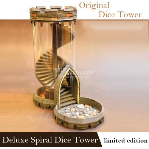Original sprial deluxe Dice tower model match all common TRPG dungeons miniature BBG dragon game