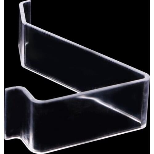 Clear L- shape Acrylic Shoes Ract Holder Retail Shop Display Plastic Stand Shelf
