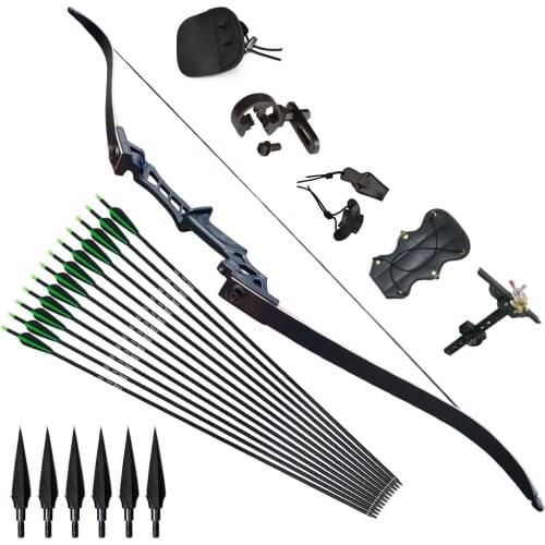 30-50lbs Archery Recurve Bow Take Down Bow Set with Arrows Shooting Accessories For Adult Beginners Outdoor Hunting Practice