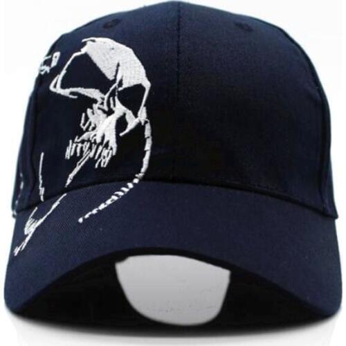 Seioum 2018 New Skull Punk Fashion Embroidery Baseball Cap High Quality Cotton Snapback bone Hat Hip Hop Cap For Men Women