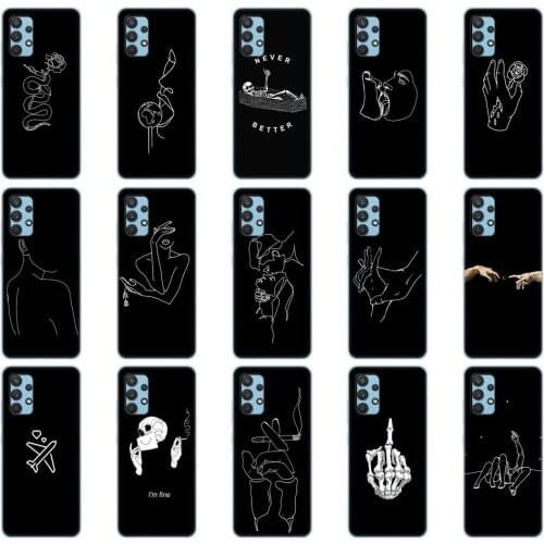 For Samsung Galaxy A32 A52 A72 Case Silicon Soft TPU Back Phone Cover For Samsung A32 A52 A72 4G 5G 2021 Full Protection Coque