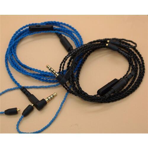 Replacement Upgrade Audio Cord Cable with Mic for Ultrazone IQ Sony XBA-H3 XBA-H2 HA-FX850 Earphone Headphones