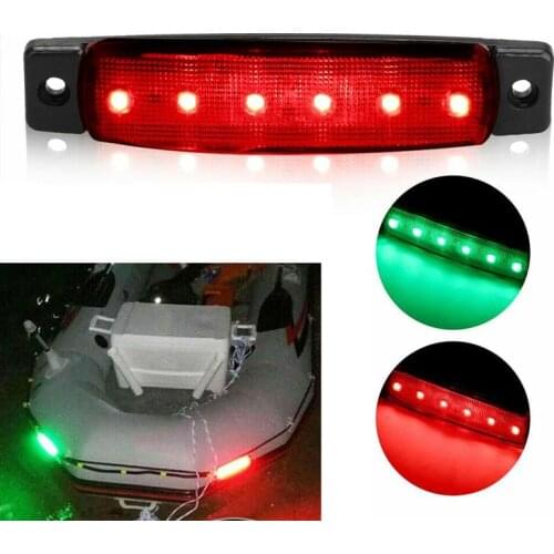 4pcs LED Strip Waterproof Boat Navigation Lights Car Truck Side Lamps on Car Bulbs Accessories Long Tape Side Lights Turn Signal