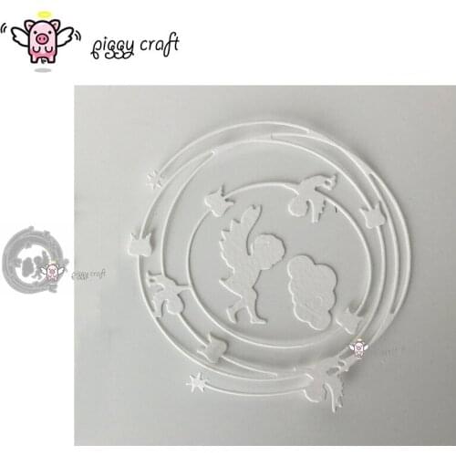 Piggy Craft metal cutting dies cut die mold 3Pcs Cloud angel ring Scrapbook paper craft album card punch knife art cutter die