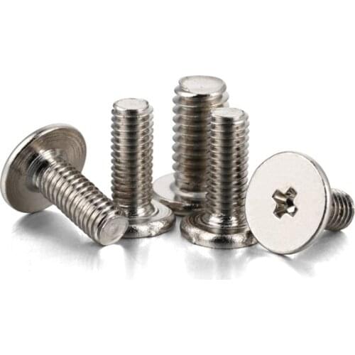 10pcs M1.4 M2 M2.5 thin cross screws flat head screw teeth bolts tail tooth bolt 2mm-9mm length