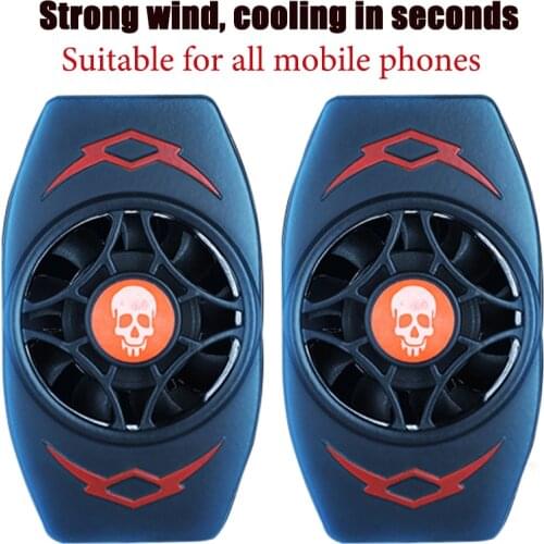 Universal Mobile Phone Radiator Gaming Phone Cooler 7-blade Portable Fan Holder Heat Sink For iPhone Samsung Huawei Xiaomi
