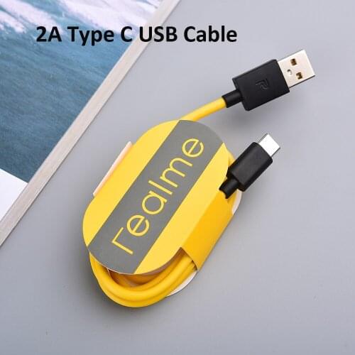 Realme 2A Type C USB Cable Fast Charge Type-c Data Line For Realme X50 X7 Q2 X20 X2 X3 6 7 Pro X50m V3 V5 X Q 7i 6S Xiaomi OPPO