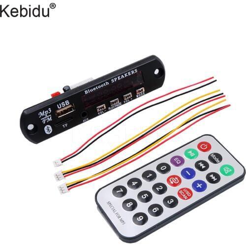High Quality Multimedia MP3 WMA Decoder Board 12V Bluetooth Car Music MP3 Audio Module USB TF Radio SD Card Slot/USB/ Remote