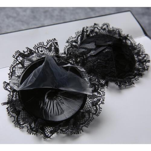 1 Pair Milk Paste Women Tassel Sequin lace Paste Silicone Heart Shaped Breast Nipple Cover Chest Paste Sexy Products