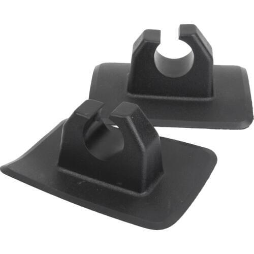 2PCs PVC Kayak Canoe Boat Rubber Dinghy Paddle Oar Keeper Mount Hook Push Pole Rod Clips Black