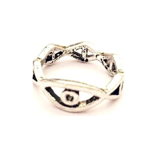 24 pcs /lot high fashion jewelry accessories vintage metal evil eye finger ring