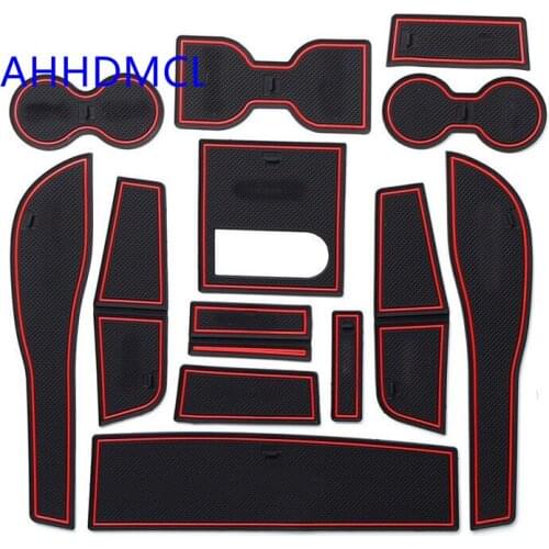 Car Anti-Dirty Pad Door Groove Gate Slot Cup Armrest Storage Pad Anti-Slip Mat For MG MG6 2017 2018