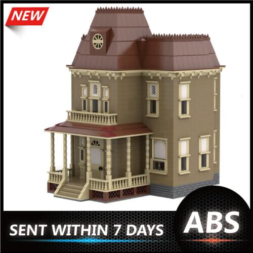Horror Orphanage Halloween Creator Architecture Psycho House Building Blocks Bricks City Street View Toy Child Christmas