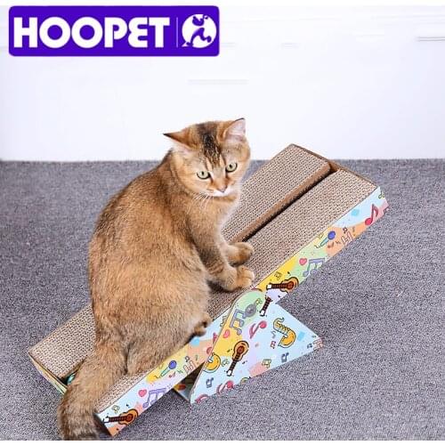 HOOPET Cat Kitten Scratch Board Interesting Toy For Cat Corrugated Paper Pad Cats Nail Scraper Mat Cat Scrathching Post