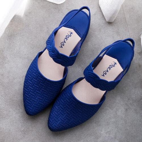 Elegant Leather Low Heels Women Summer Shoes Lady Pointed Toe Thick Heels Pumps 2021 Newest Party Casual Shoes Woman Top Sandals