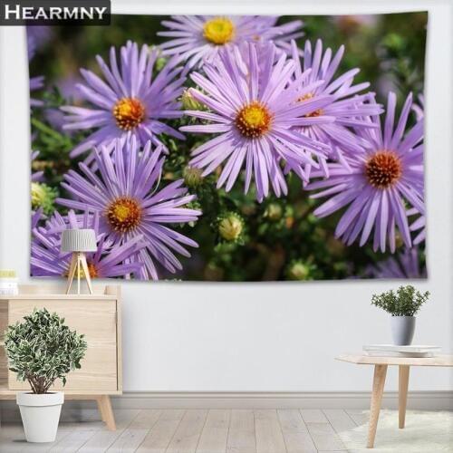 HEARMNY Tapestry Daisy Tapestries Wall Hanging Show Piece For Home Decor Wall Carpet Beach Throw Rug Blanket Yoga Mat