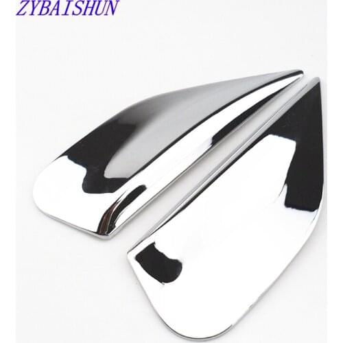 Chrome Rear Window Triangle Trim Mold Outside fit for Buick Encore OPEL VAUXHALL MOKKA 2013 2014 per 2 pieces set