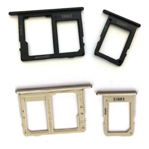 50PCS New Dual Single Sim Tray For Samsung Galaxy A6 2018 A6+ A600F A605F SIM Card Tray Slot Holder Replacement Part