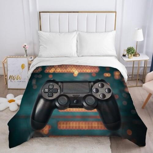 Cartoon Gamepad Childrens Duvet cover Quilt/Blanket/Comfortable Case Bedding for kids baby girls Single for Home lighting