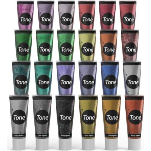 Tone Pearl Epoxy Pigments 18 Colors Resin Pigment Kit Dye Coloring Liquid Ink Colorant DIY Fading Jewelry Making Crystal Multico