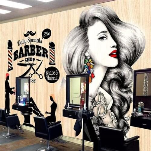 Beibehang Wallpaper Mural Custom Living Room Bedroom Make-up Cosmetic Makeup Board Cosmetic Store Mural Background