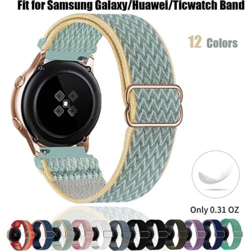 20mm 22mm Nylon Bands for Xiaomi Mi Watch Color Strap Braided Bracelets for xiaomi haylou Ls02/solar Ls05 Solo Loop Wristbelts