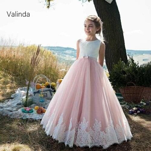 Girl Dresses 2 to 12 Years Old Junior Bridemaid Dresses for Birthday Party