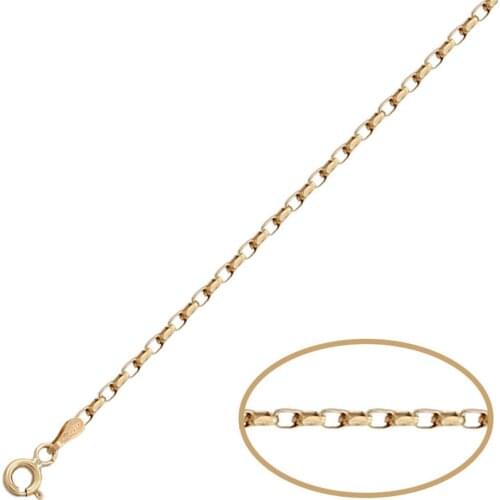 Flat Rolot chain in 18 k gold. Width of 2mm 3.15 grams co74