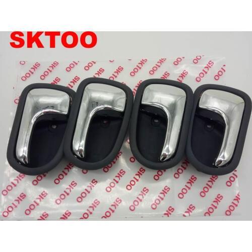 SKTOO 4PCS/set Door Handle Black Left Right inside For Mazda 323 1995-2003 Inside Door Handle