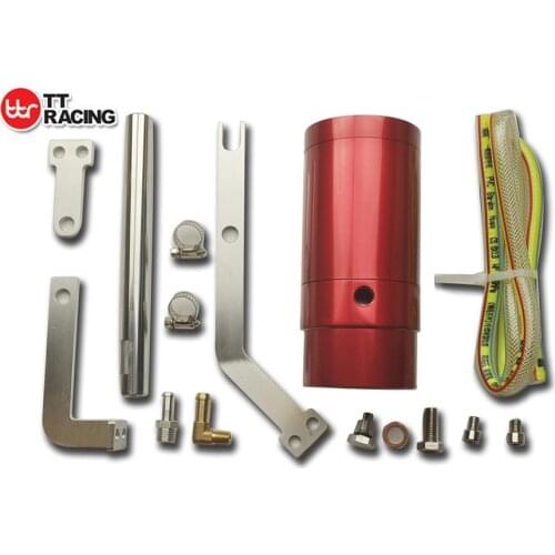 SPLITE_OT_RE - RED 0.5L Oil Baffled Catch Can fits Holden V8 LS1 LS2 LS3 / COMMODORE VE V6