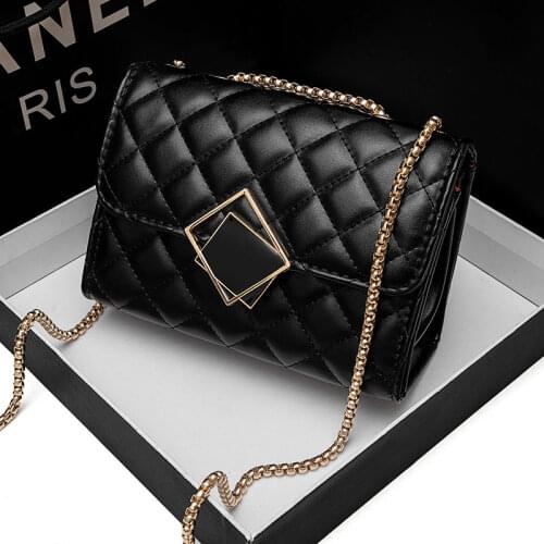 Rivet Chain Brand Designer PU Leather Crossbody Bags For Women 2021 Simple Fashion Shoulder Bag Lady Luxury Small Handbags