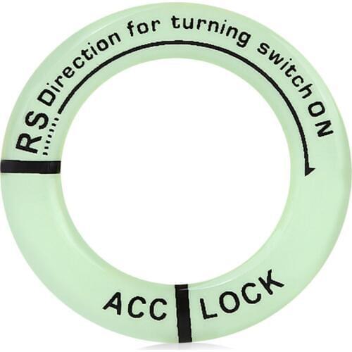 Luminous Ignition Switch Cover Car Sticker Ring Car Styling Interior Accessories Ignition key switch Decoration Universal