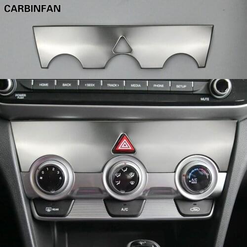 Interior modification of the central control Cover Trim Air conditioning Panel For Hyundai Elantra 2016 2017 2018 2019 C1852
